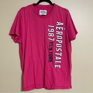 Aeropostale hot‎ pink cotton shirt vintage size XL